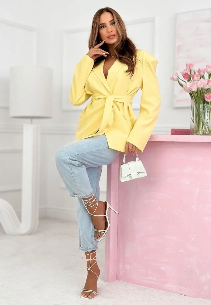 Yvaine blazer rumen - slika 2