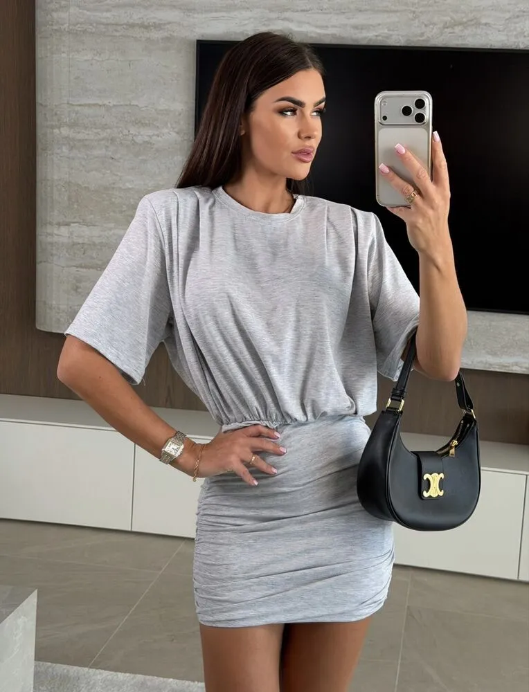 Aura obleka siva