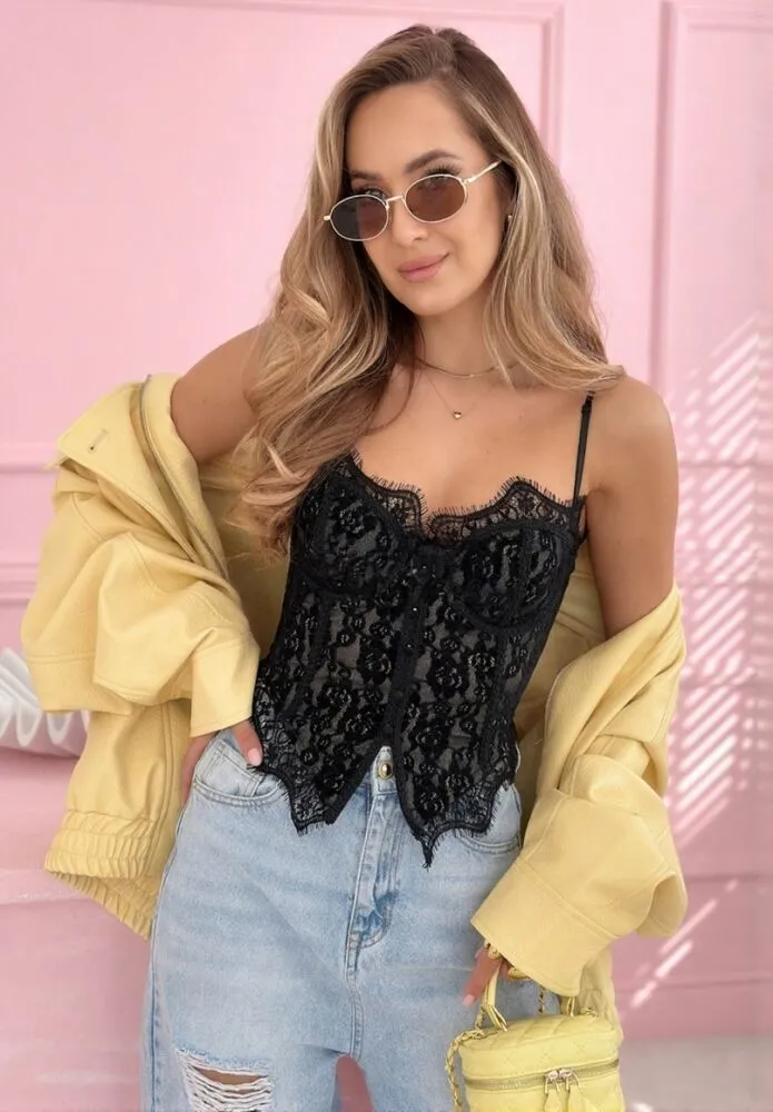 Isyra korzet črn