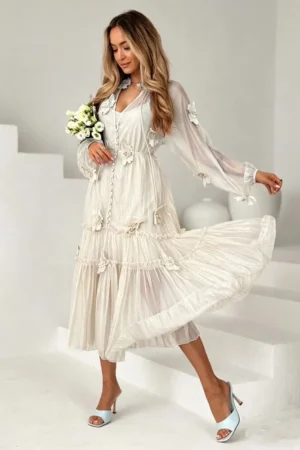 Aurea obleka cream