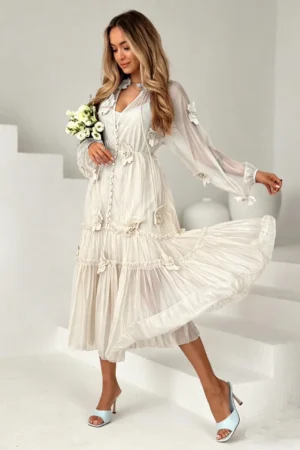 Aurea obleka cream