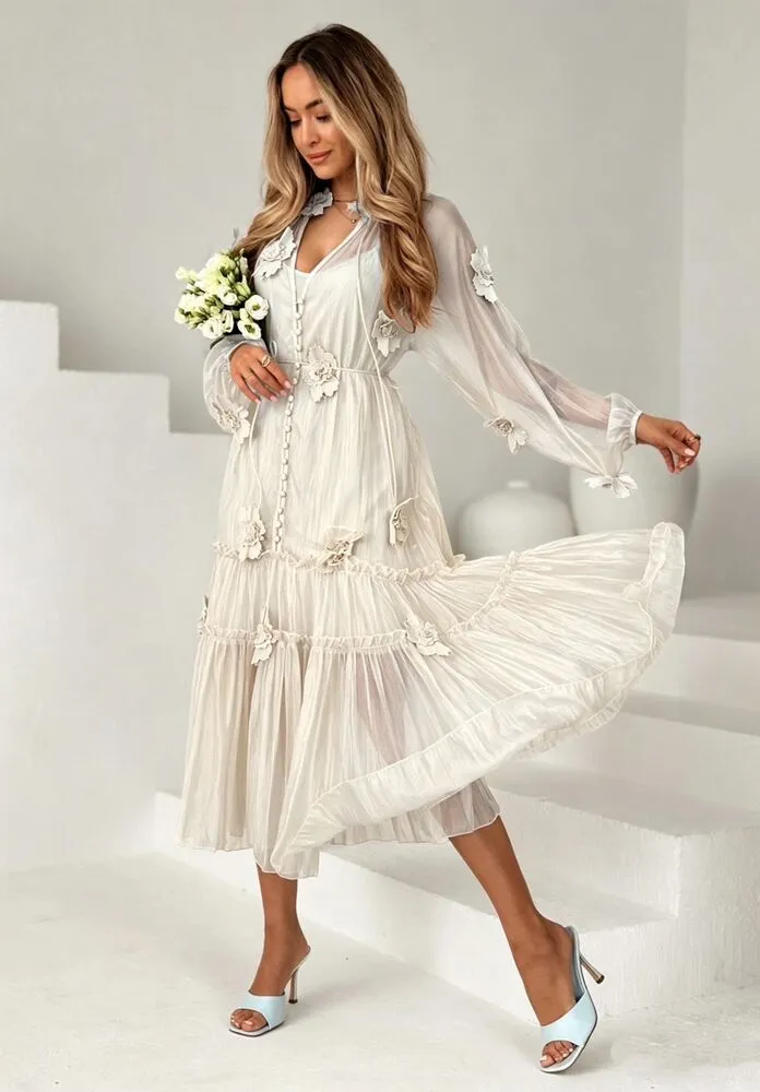 Aurea obleka cream