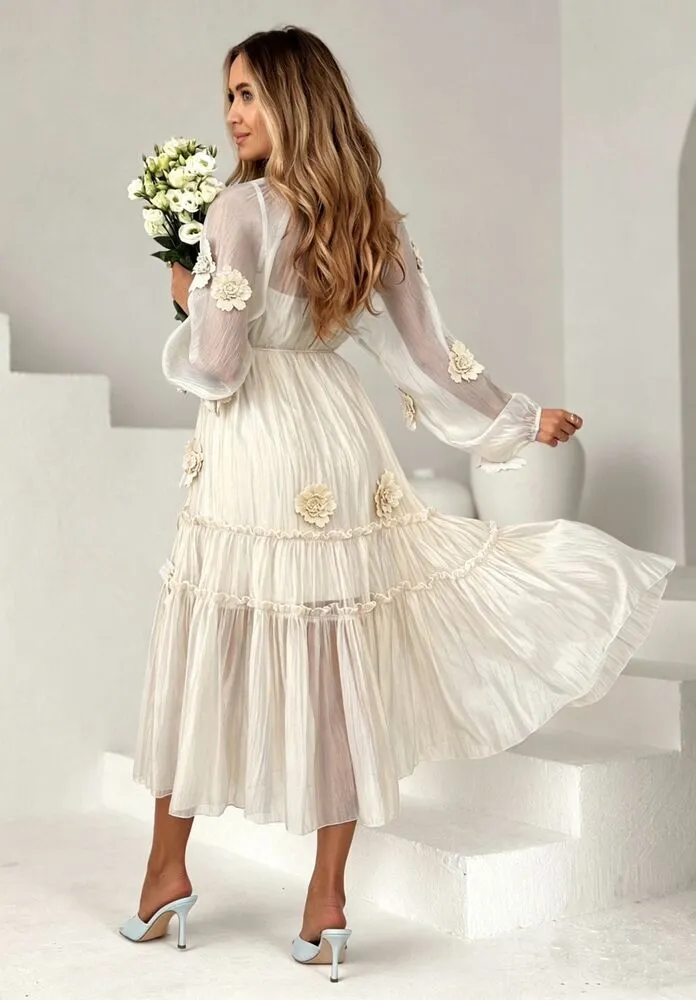 Aurea obleka cream - slika 2