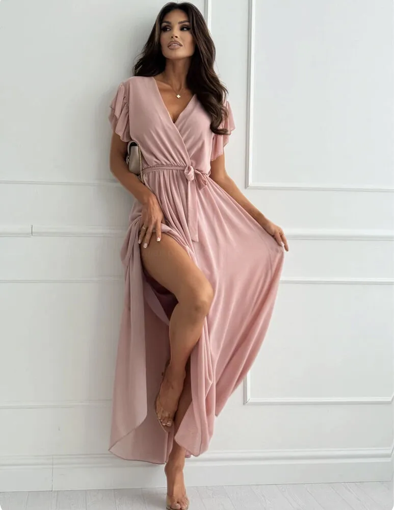 Aveline obleka roza - slika 2