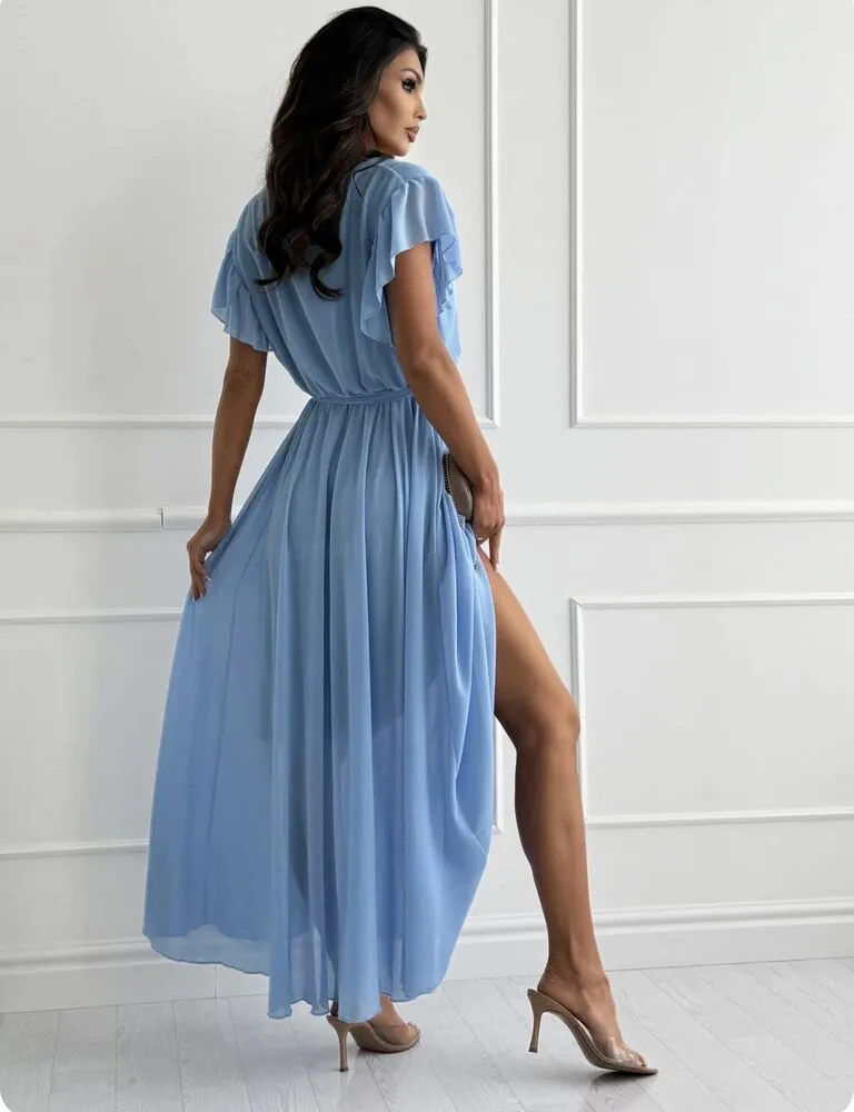 Aveline obleka baby blue - slika 3