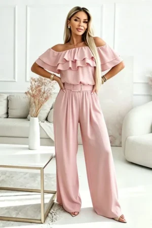 Violette pajac s pasom blush