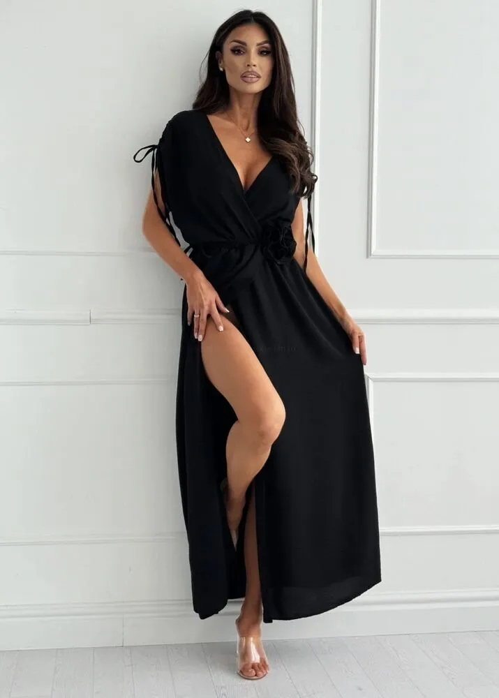 Leonora obleka črna - slika 2