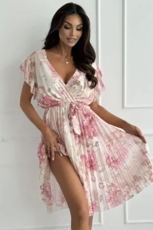 Maisie obleka floral blush