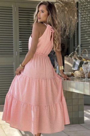Winona maxi obleka roza
