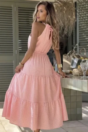 Winona maxi obleka roza