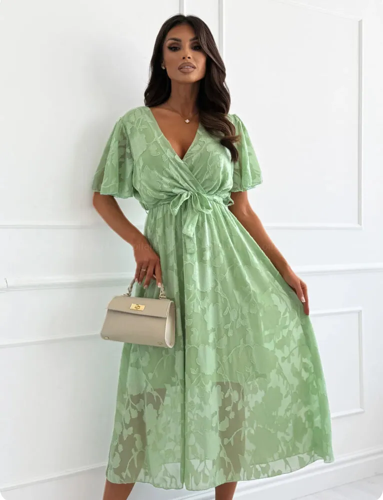 Leandra obleka zelena