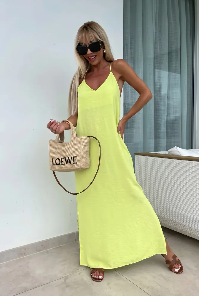 Mareen maxi obleka neon - slika 5