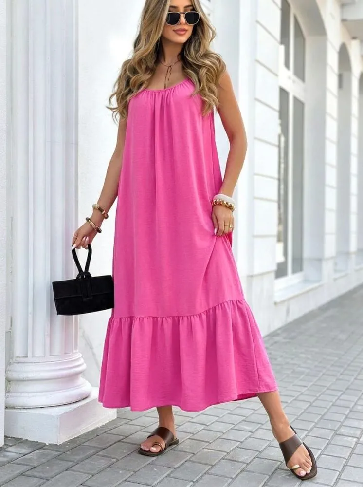 Nellie maxi obleka roza