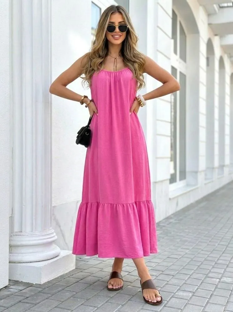 Nellie maxi obleka roza - slika 2