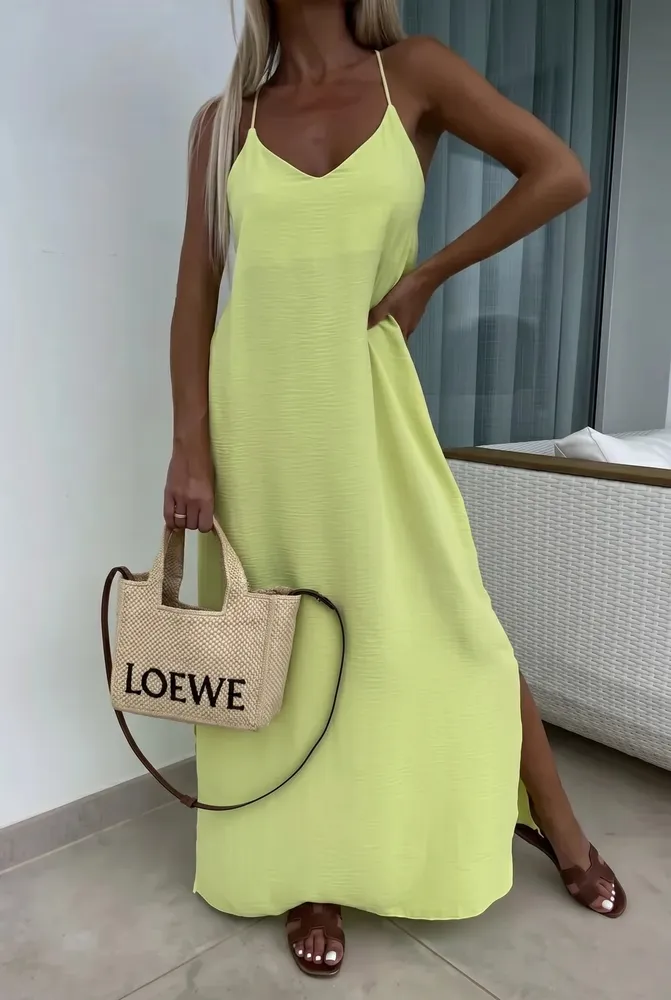 Mareen maxi obleka neon - slika 6