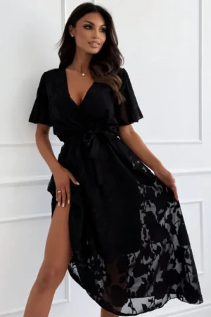 Leandra obleka črna
