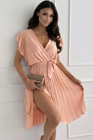 Elowen obleka peach