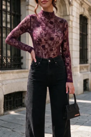 Adanna bluza bordo