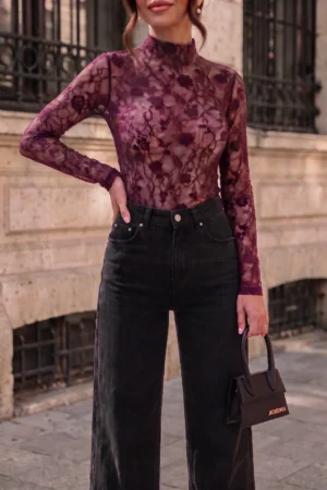 Adanna bluza bordo