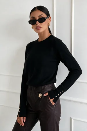 Amarie pulover črn