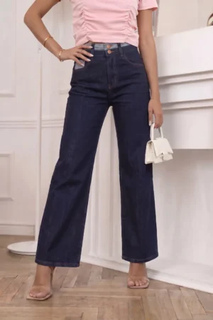 Riven wide leg jeans hlače