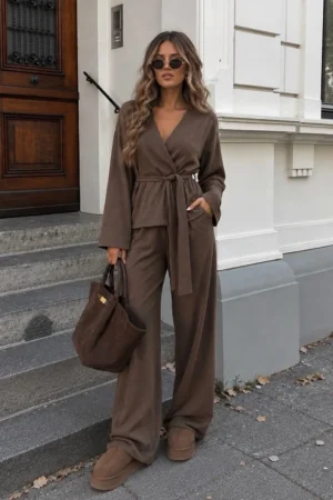 Anya komplet rjav
