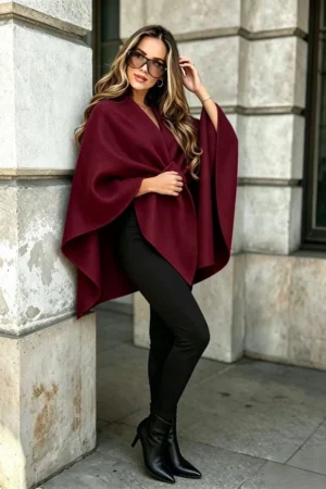 Elariel bolero plašč bordo