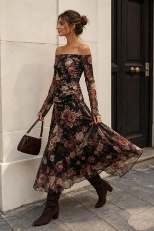 Evelisse obleka floral
