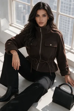 Fiora jakna rjava