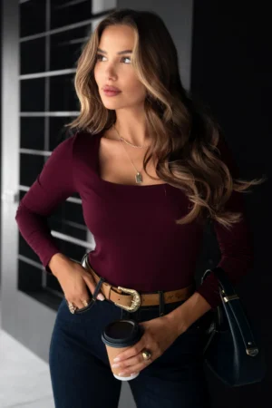 Thalina majica bordo